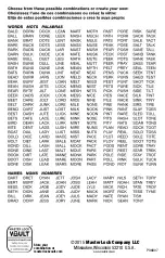 Preview for 2 page of Master Lock 4697DWD Instructions