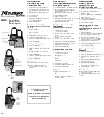 Master Lock 5400D Instructions preview