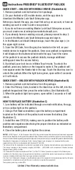 Preview for 2 page of Master Lock 6400 User Manual