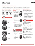 Master Lock LFW205TWC Instruction Sheet preview