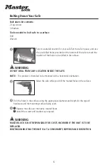 Preview for 6 page of Master Lock MLD08E Instructions For Use Manual