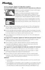 Preview for 10 page of Master Lock MLD08E Instructions For Use Manual