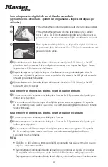 Preview for 40 page of Master Lock MLD08E Instructions For Use Manual