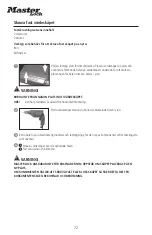 Preview for 72 page of Master Lock MLD08E Instructions For Use Manual