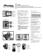 Preview for 1 page of Master Lock SAFESPACE 5423D Operating Instructions