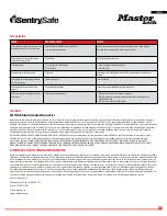 Preview for 37 page of Master Lock SentrySafe LX110B Owner'S Manual