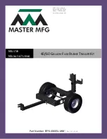 Master MFG SFFK-4060SL-MM Assembly Instructions предпросмотр
