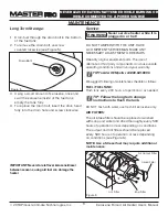 Предварительный просмотр 9 страницы Master Pro MHP-135-KFA User'S Manual And Operating Instructions