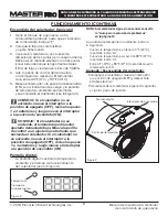 Предварительный просмотр 24 страницы Master Pro MHP-135-KFA User'S Manual And Operating Instructions