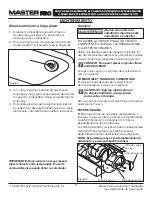 Предварительный просмотр 25 страницы Master Pro MHP-135-KFA User'S Manual And Operating Instructions