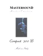 Preview for 1 page of Master Sound Compact 300 B User Manual