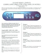 Preview for 17 page of Master Spas LEGEND  XTREME SERIES Owner'S Manual