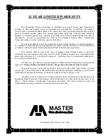 Preview for 27 page of Master Water Conditioning Alliance MP-CSN-20T Installation And Operation Manual