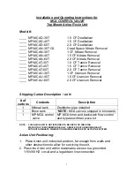 Preview for 2 page of Master Water Conditioning MP-MCA Series Installation And Operation Manual