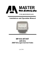 Preview for 1 page of Master Water Conditioning MP-NS-30T Installation And Operation Manual