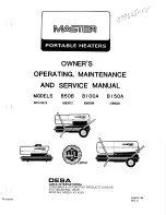 Master 3199G20 Owner'S Operation And Maintenance Manual preview