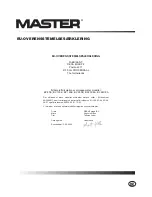 Предварительный просмотр 87 страницы Master B 220CEA Owner'S Manual