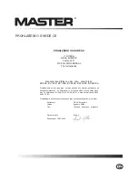 Предварительный просмотр 135 страницы Master B 220CEA Owner'S Manual