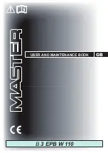 Master B 3 EPB W 110 User And Maintenance Book preview