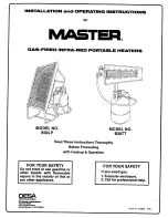 Master B30LP Installation And Operating Instructions Manual предпросмотр