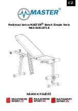 Предварительный просмотр 1 страницы Master Bench Simple Vario User Manual