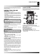 Предварительный просмотр 9 страницы Master BG 100 Operation And Maintenance Manual