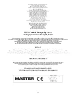 Предварительный просмотр 29 страницы Master DF 20 P Instruction Manual