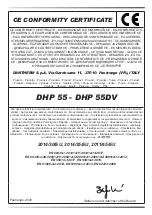 Preview for 74 page of Master DHP 55 User And Maintenance Book