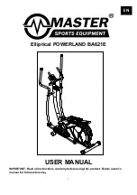 Предварительный просмотр 20 страницы Master Elliptical POWERLAND BA621E User Manual