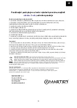 Preview for 16 page of Master F-03 User Manual