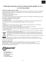 Preview for 14 page of Master F-04 Owner'S Manual