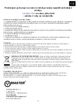 Preview for 15 page of Master F-09 Owner'S Manual