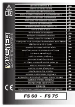 Preview for 1 page of Master FS 60 User And Maintenance Book