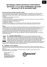 Предварительный просмотр 49 страницы Master G8 User Manual