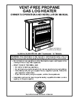 Preview for 1 page of Master Gas Heater Owner'S Operation And Installation Manual