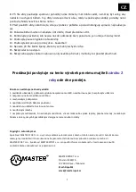 Preview for 5 page of Master Junior Manual