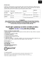 Предварительный просмотр 15 страницы Master MAS4A009 User Manual