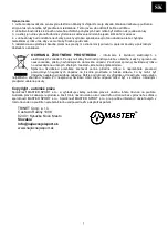 Preview for 20 page of Master MAS4A015 User Manual