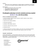 Предварительный просмотр 7 страницы Master MAS4A084 User Manual