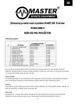 Предварительный просмотр 8 страницы Master MAS4A084 User Manual