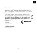 Предварительный просмотр 28 страницы Master MAS4A090 User Manual