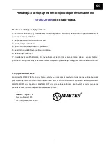 Preview for 14 page of Master MAS4A099 User Manual