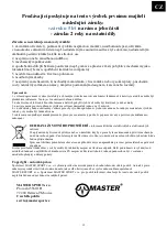 Preview for 12 page of Master MAS4A170 Owner'S Manual