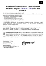 Preview for 9 page of Master Master Jump JL290406 User Manual