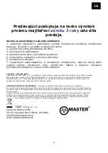 Preview for 18 page of Master Master Jump JL290406 User Manual