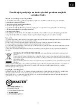 Preview for 15 page of Master MASTER R04 MAS4A019 User Manual