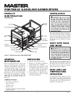 Preview for 4 page of Master MGH10000C Owner'S Operation And Installation Manual