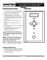 Предварительный просмотр 8 страницы Master MH-150T-DFV User'S Manual & Operating Instructions