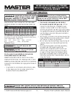 Preview for 5 page of Master MH-16-TTC User'S Manual & Operating Instructions