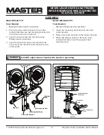 Preview for 9 page of Master MH-16-TTC User'S Manual & Operating Instructions